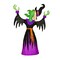 47" Pre-Lit Cackling Green Witch